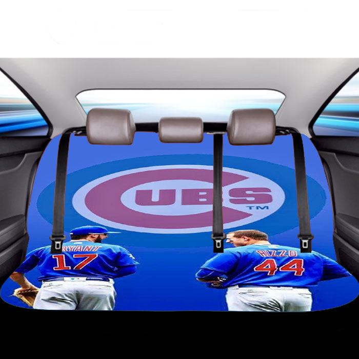 Chicago Cubs Baseball Club Car Back Rear Seat Covers