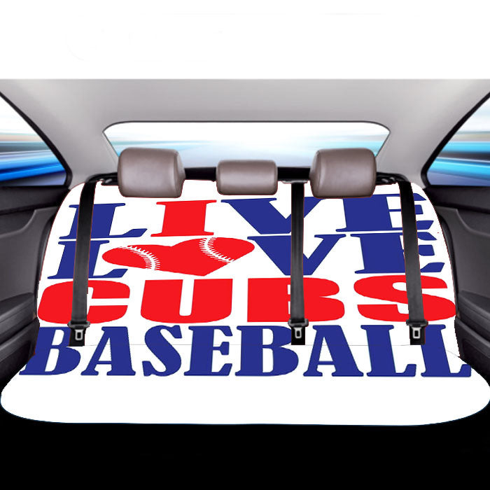 Chicago Cubs Baseball Quotes Car Back Rear Seat Covers