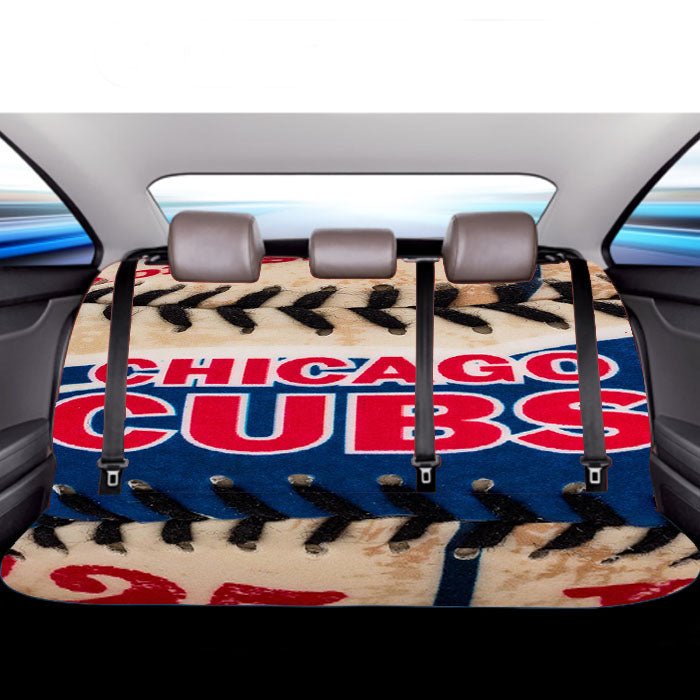 Chicago Cubs Baseball Skin Car Back Rear Seat Covers