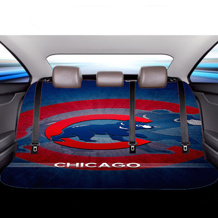 Chicago Cubs Bear Car Back Rear Seat Covers