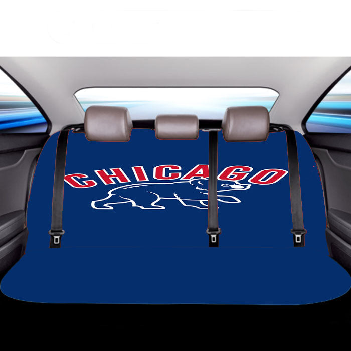 Chicago Cubs Bear Mlb Team Car Back Rear Seat Covers