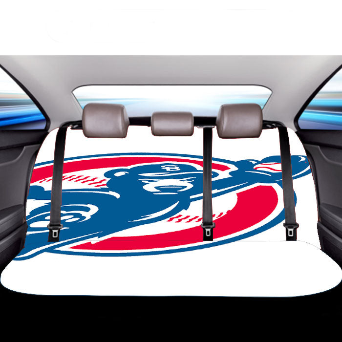 Chicago Cubs Catch The Ball Car Back Rear Seat Covers