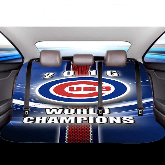 Chicago Cubs Champions Car Back Rear Seat Covers