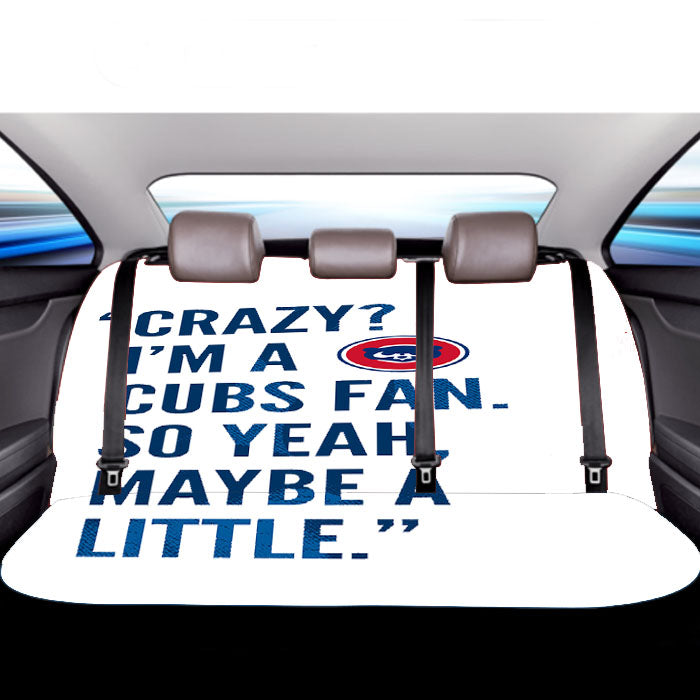 Chicago Cubs Fan Quotes Car Back Rear Seat Covers