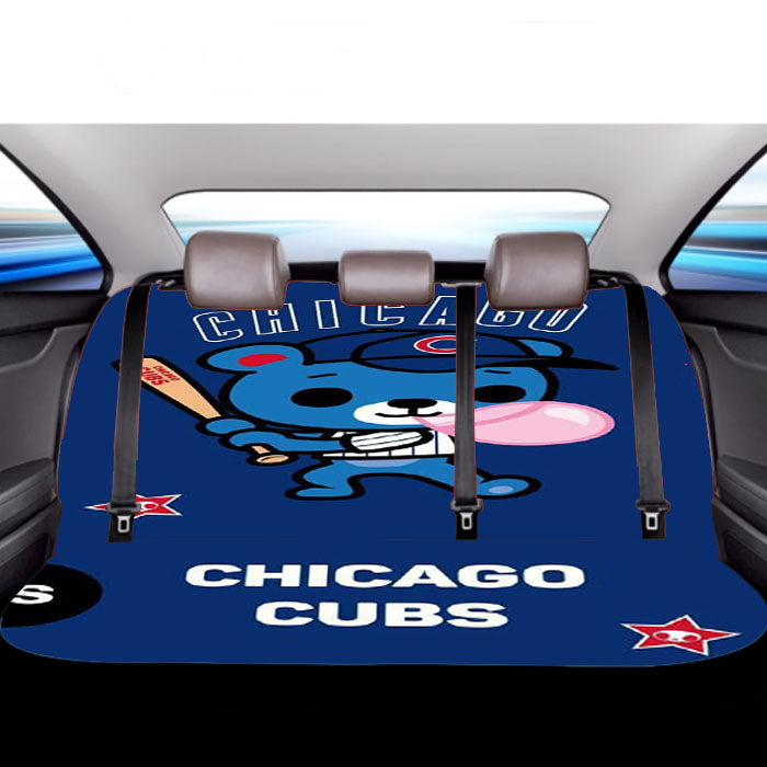Chicago Cubs Little Bear Car Back Rear Seat Covers