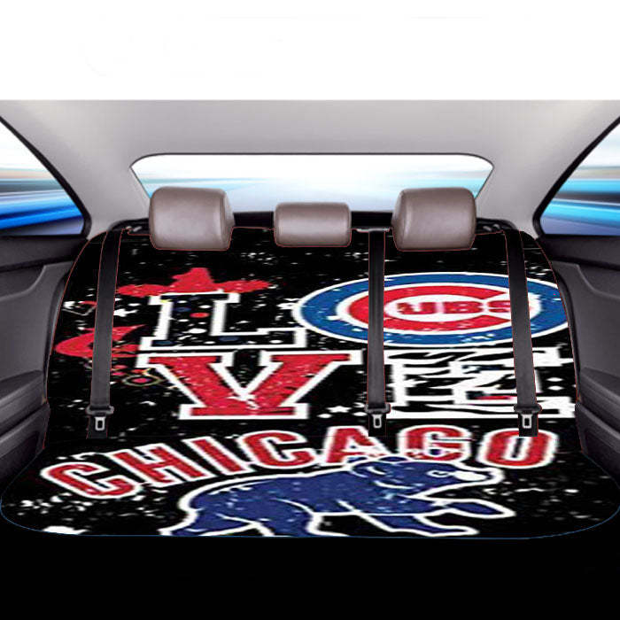 Chicago Cubs Love Car Back Rear Seat Covers