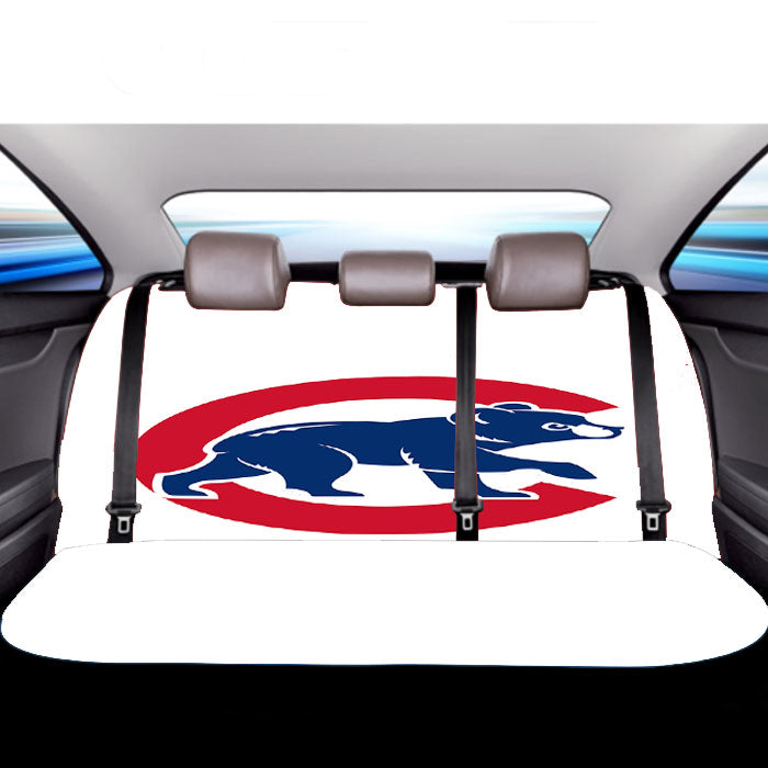 Chicago Cubs New Logo Car Back Rear Seat Covers