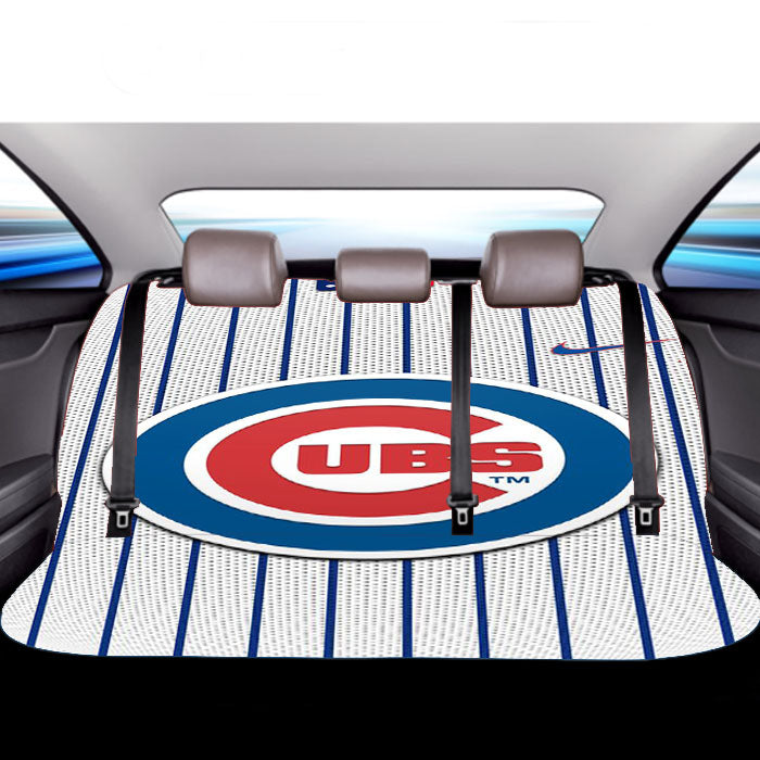 Chicago Cubs Stripe Cente Car Back Rear Seat Covers