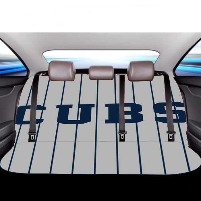 Chicago Cubs Stripers Car Back Rear Seat Covers