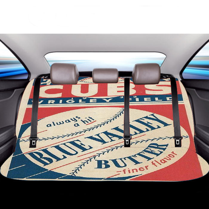Chicago Cubs V Car Back Rear Seat Covers