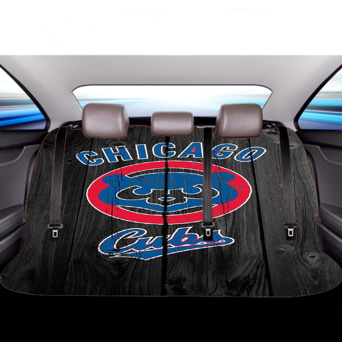 Chicago Cubs Wooden Car Back Rear Seat Covers