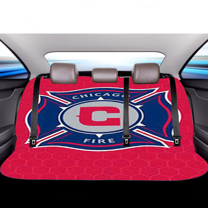 Chicago Fire Logo Car Back Rear Seat Covers