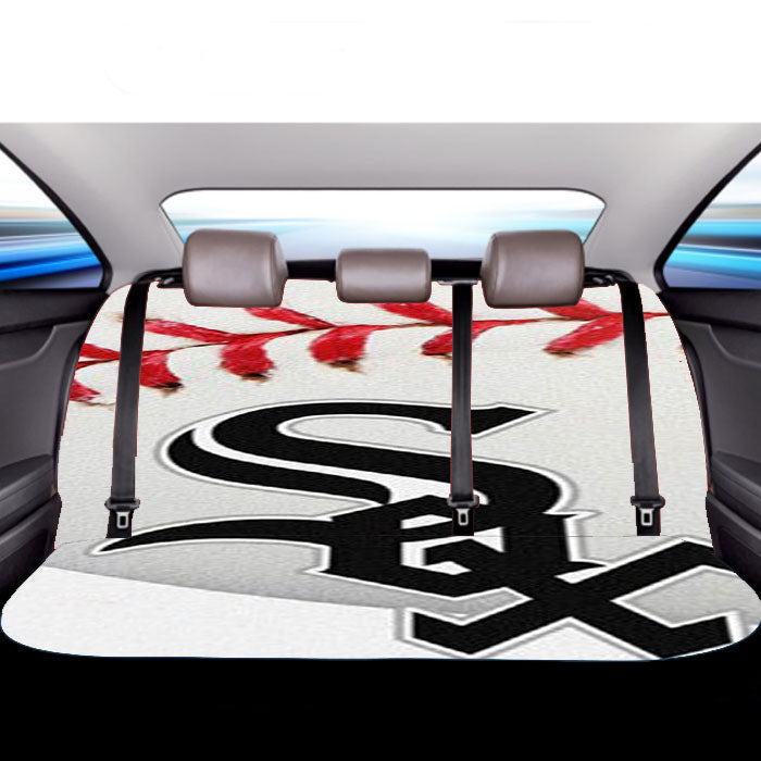 Chicago White Sox Mlb Sport Logo Car Back Rear Seat Covers