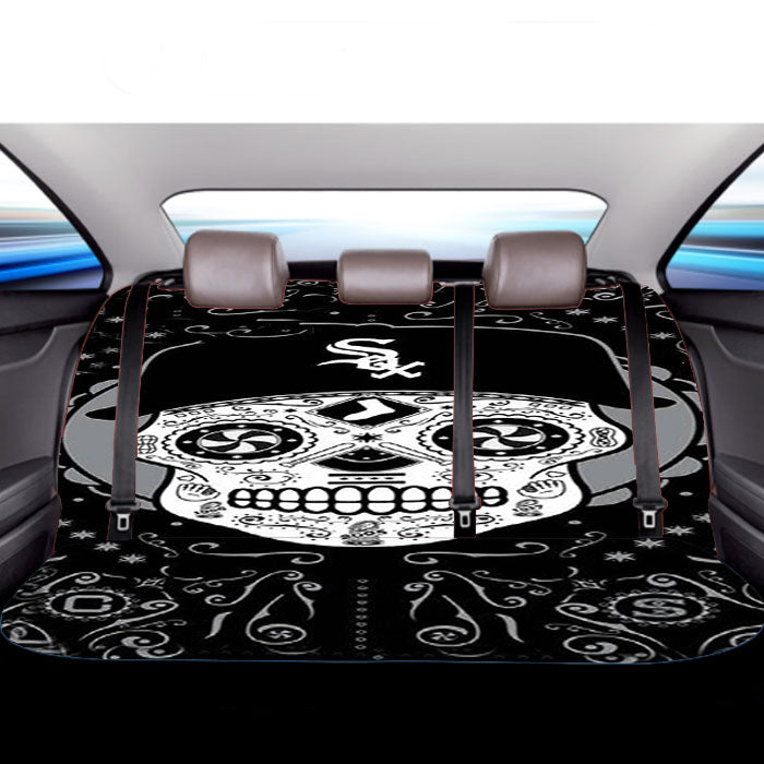 Chicago White Sox Skull Car Back Rear Seat Covers