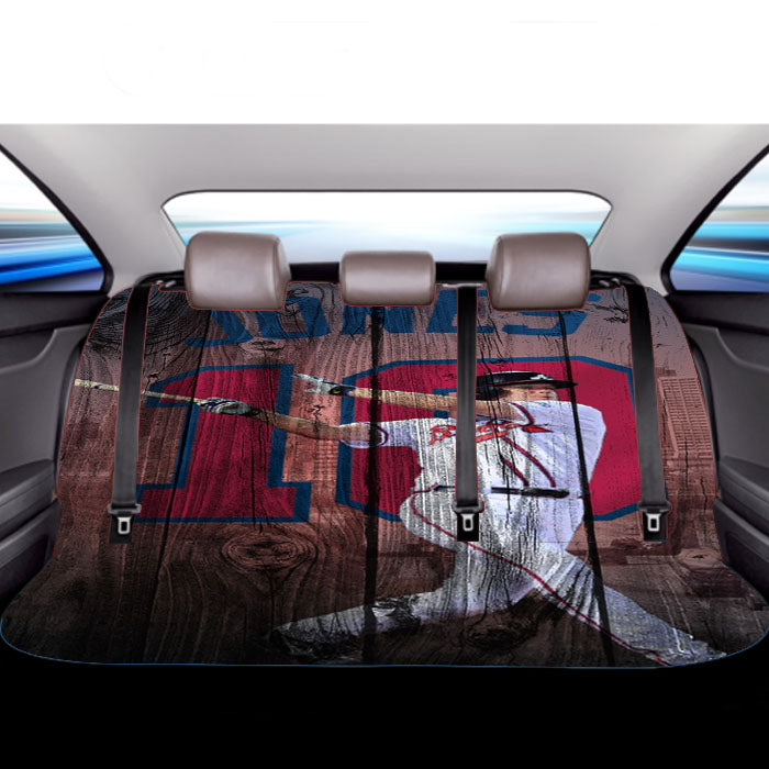 Chip Jones Mlb 10 Dark Wood Wallpaper Car Back Rear Seat Covers