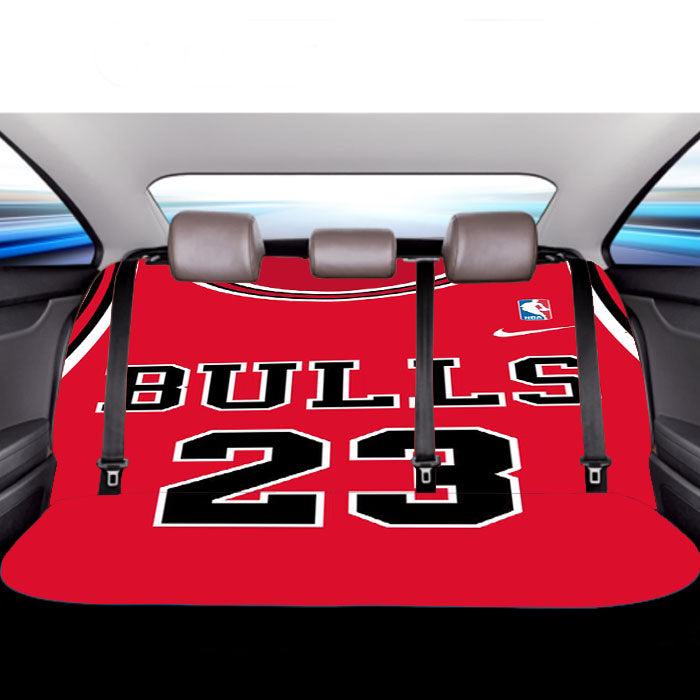 Cichago Bulls Jersey Car Back Rear Seat Covers