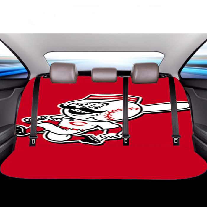 Cincinnati Baseball Logo Red Car Back Rear Seat Covers