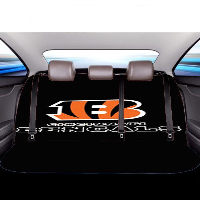 Cincinnati Bengals Black Car Back Rear Seat Covers
