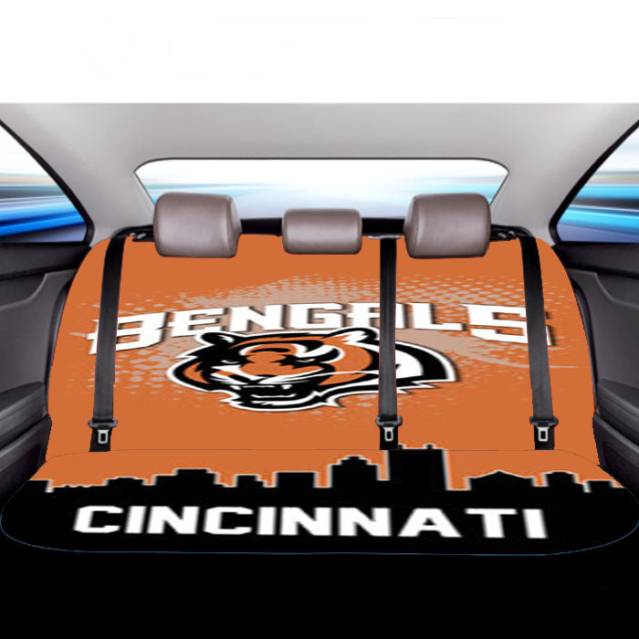 Cincinnati Bengals Logo Car Back Rear Seat Covers