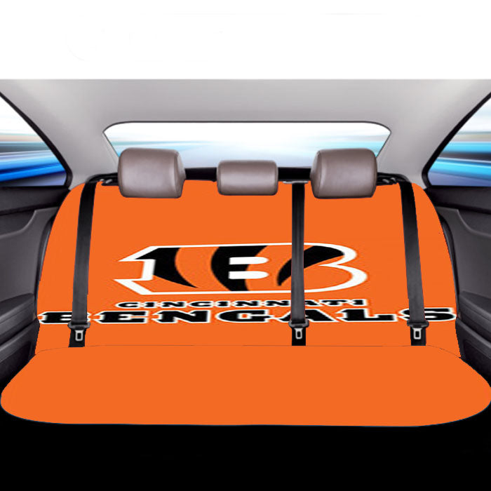 Cincinnati Bengals Orange Car Back Rear Seat Covers