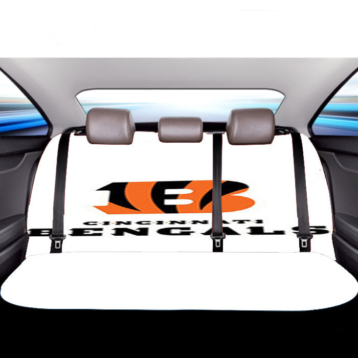 Cincinnati Bengals White Car Back Rear Seat Covers