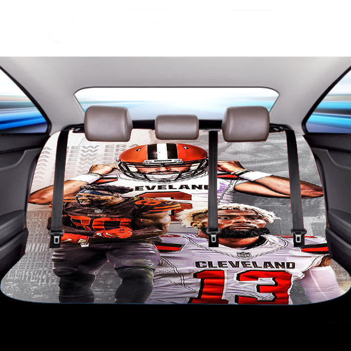 Cleveland Brown Odell Beckham Jr Car Back Rear Seat Covers