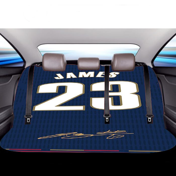 Cleveland Cavaliers James Blue Car Back Rear Seat Covers