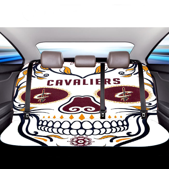 Cleveland Cavaliers Skull Car Back Rear Seat Covers