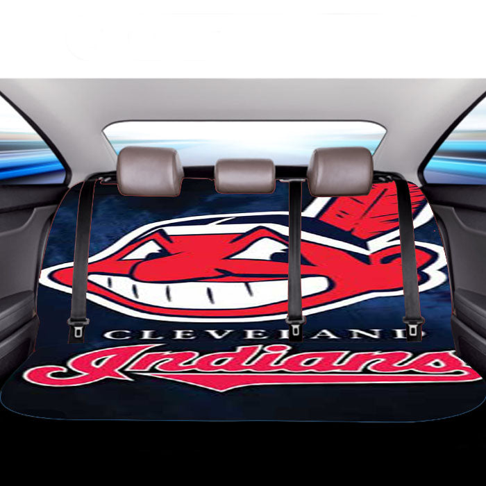 Cleveland Indians Logo Blue Fade Car Back Rear Seat Covers