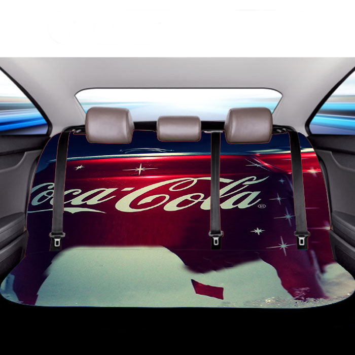 Coca-Cola Brand Car Back Rear Seat Covers