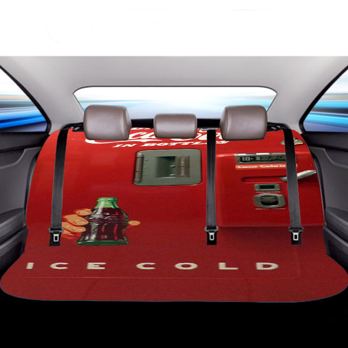Coca Cola In Bottles Ice Cold Vending Machine Car Back Rear Seat Covers