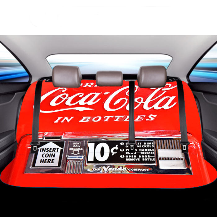Coca Cola Pop Bottle Dispensing Machine Car Back Rear Seat Covers