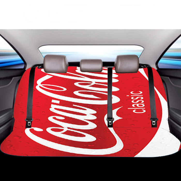Coca Cola Red Can Car Back Rear Seat Covers
