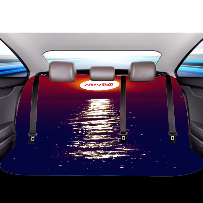 Coca Cola Sunset Reflection Car Back Rear Seat Covers