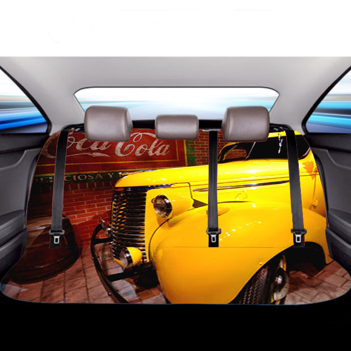 Coca Cola Truck Car Back Rear Seat Covers