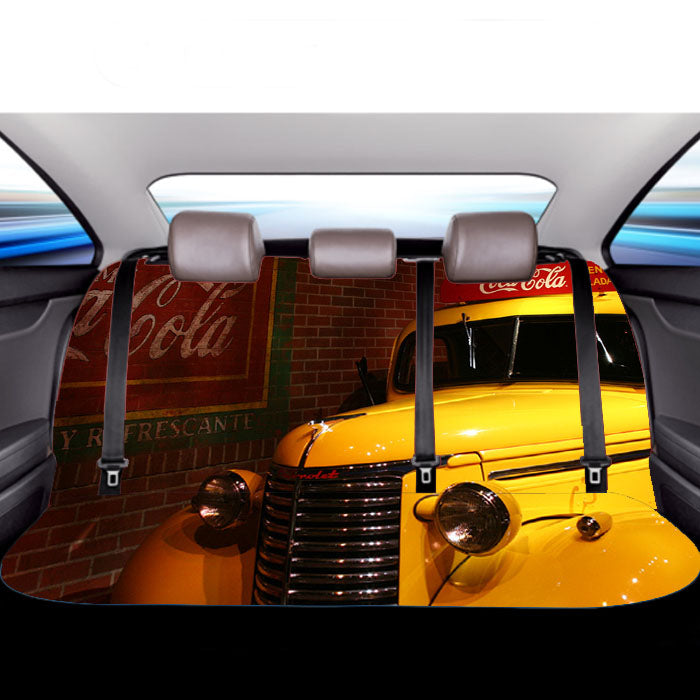 Coca Cola Truck Design Car Back Rear Seat Covers