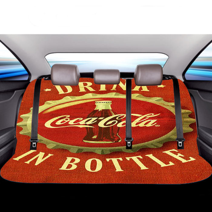 Coca Cola Vintage Car Back Rear Seat Covers