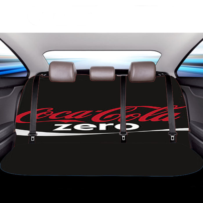 Coca Cola Zero Black Car Back Rear Seat Covers