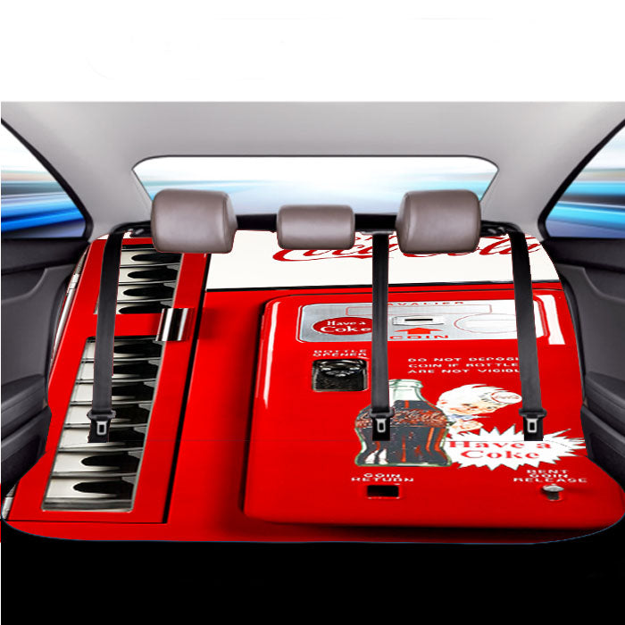 Cocacola Machine Car Back Rear Seat Covers