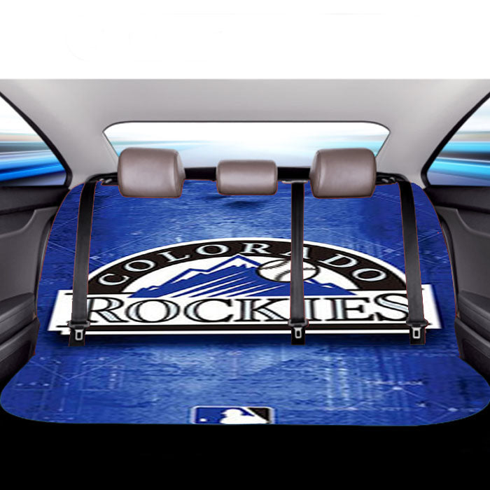 Colorado Rockies Car Back Rear Seat Covers