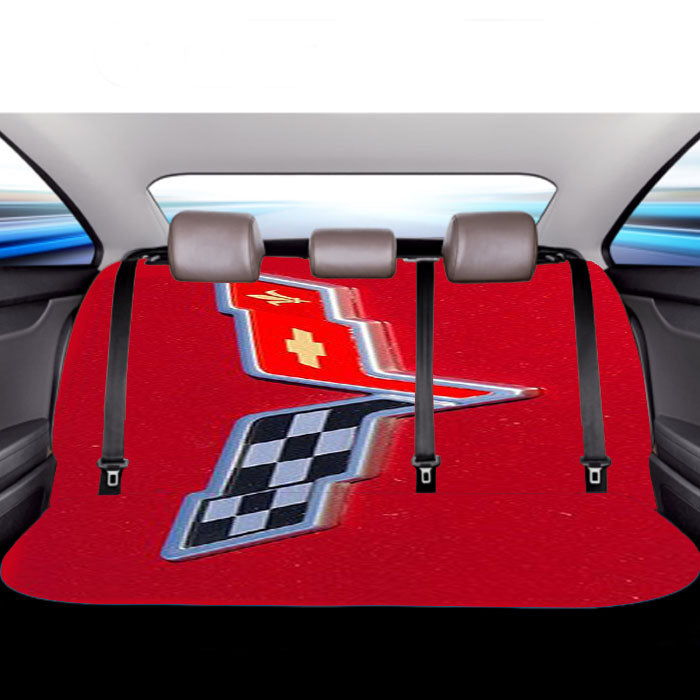 Corvette Flag Car Back Rear Seat Covers
