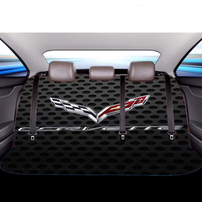 Corvette Racing Carbon Car Back Rear Seat Covers
