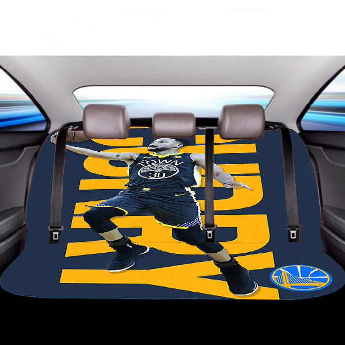 Curry Stephen 30 Golden State Warriors Car Back Rear Seat Covers
