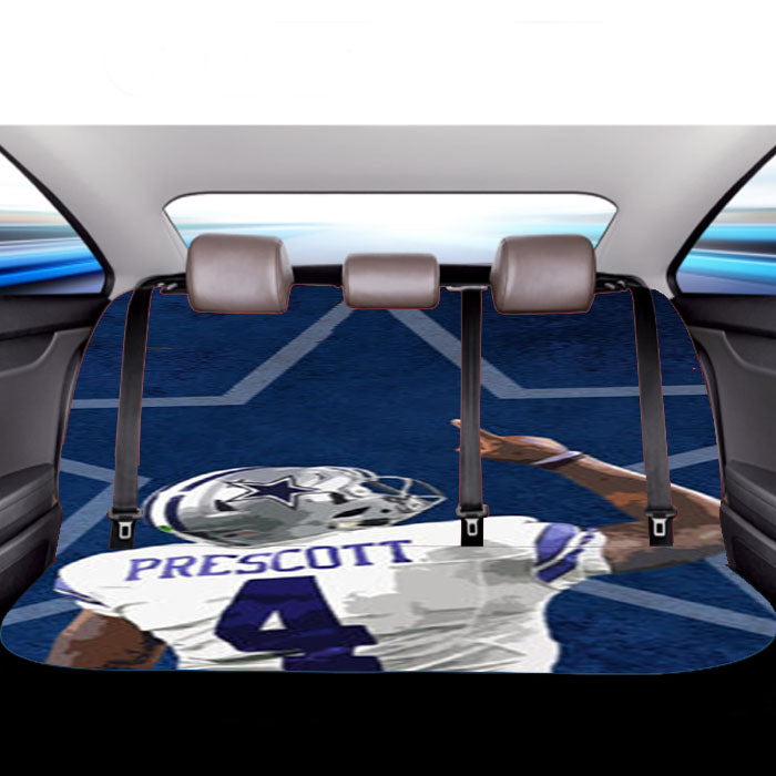 Dak Prescott Dallas Cowboys Car Back Rear Seat Covers