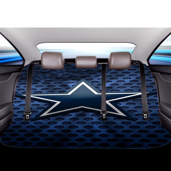 Dallas Cowboys Blue Car Back Rear Seat Covers
