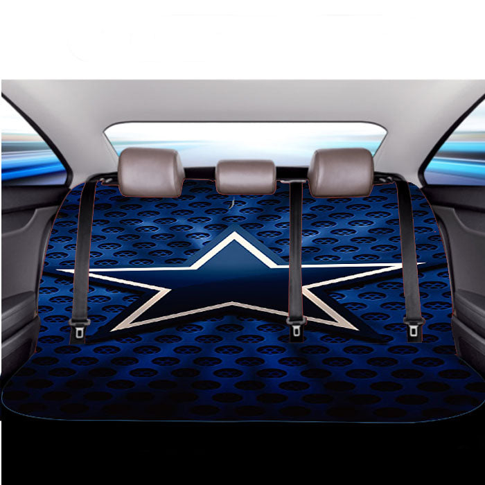Dallas Cowboys Blue Logo 8 Car Back Rear Seat Covers