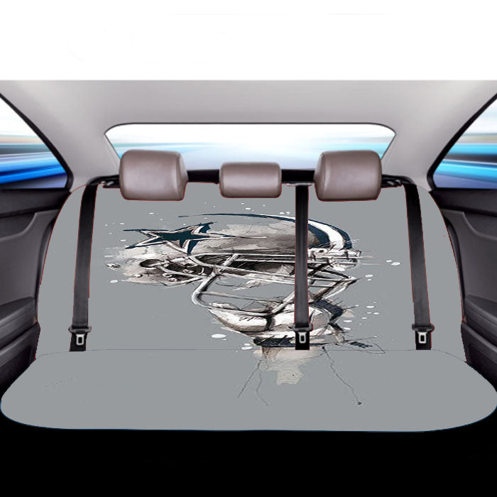 Dallas Cowboys Helmet Painting Florian Nicolle Car Back Rear Seat Covers