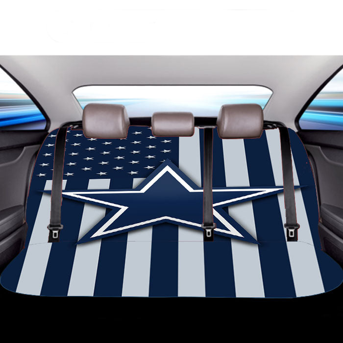 Dallas Cowboys Logo Flag Car Back Rear Seat Covers