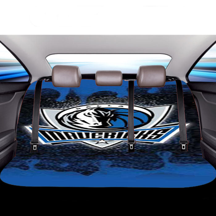 Dallas Mavericks Rough Bkg Car Back Rear Seat Covers