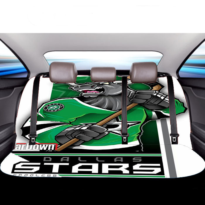 Dallas Stars Hockey Car Back Rear Seat Covers